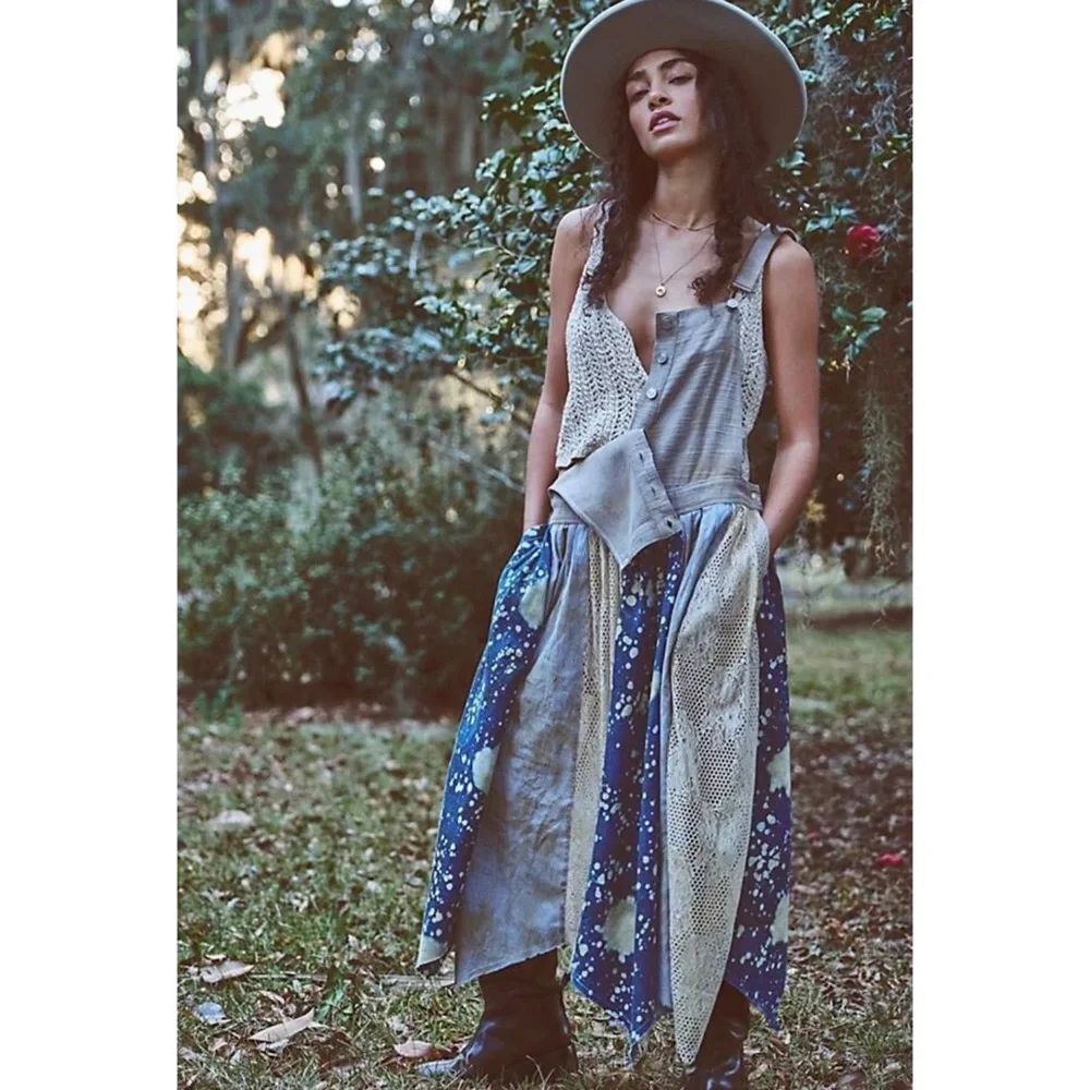 Free People We The Free Love Tattered Skirtall Dress